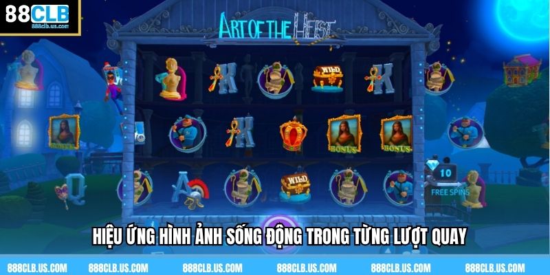 Hiệu ứng hình ảnh sống động trong từng lượt quay