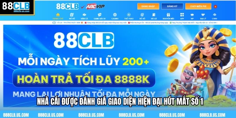 Nhà cái được đánh giá giao diện hiện đại hút mắt số 1