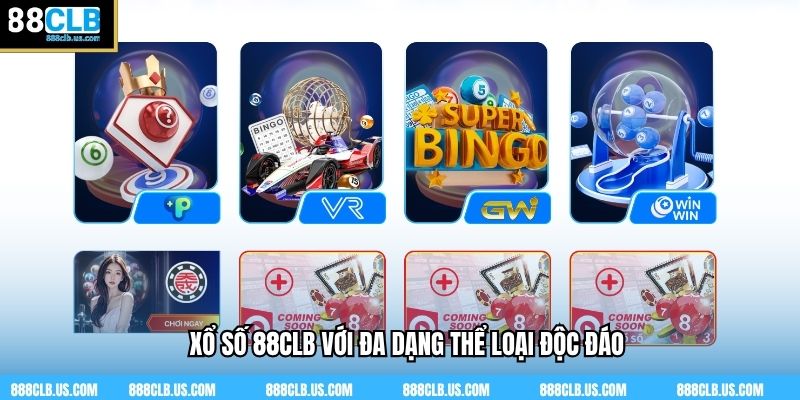 Xổ số 88CLB với đa dạng thể loại độc đáo